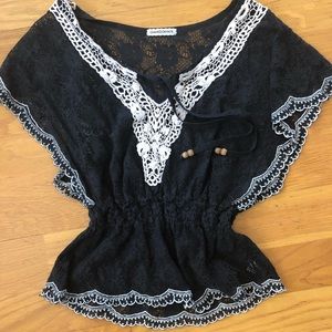 Black Lace Shirt